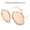 New Oversized Square Sunglasses Women Luxury Brand Designer Vintage Sunglass Fashion Big Frame Sun Glasses UV400 Lentes