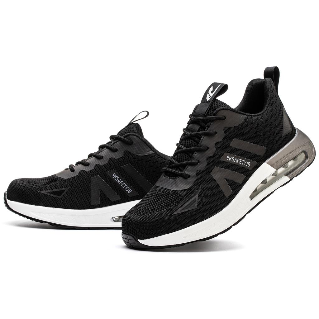 JB9192 Mode Neue Outdoor Industrie Sicherheitsschuhe Hoher Rückprall Bequem Rutschfest Sicherheitsschuhe Schwarz Mesh Herrenschuhe