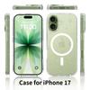Mag Safe Phone Cover for Magsafe Iphone 17 Pro Max Air 17Pro Iphone17 16 Plus 16E 15 14 Pro 13 Pro Anti-Yellowing Clear Glitter Case Accessories
