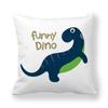 Cute Funny Dinosaurs Cartoon Print Children Pillow Cover Hot Kids Room Decorative Cushion Cover Modern Simple Sofa Throw Pillows