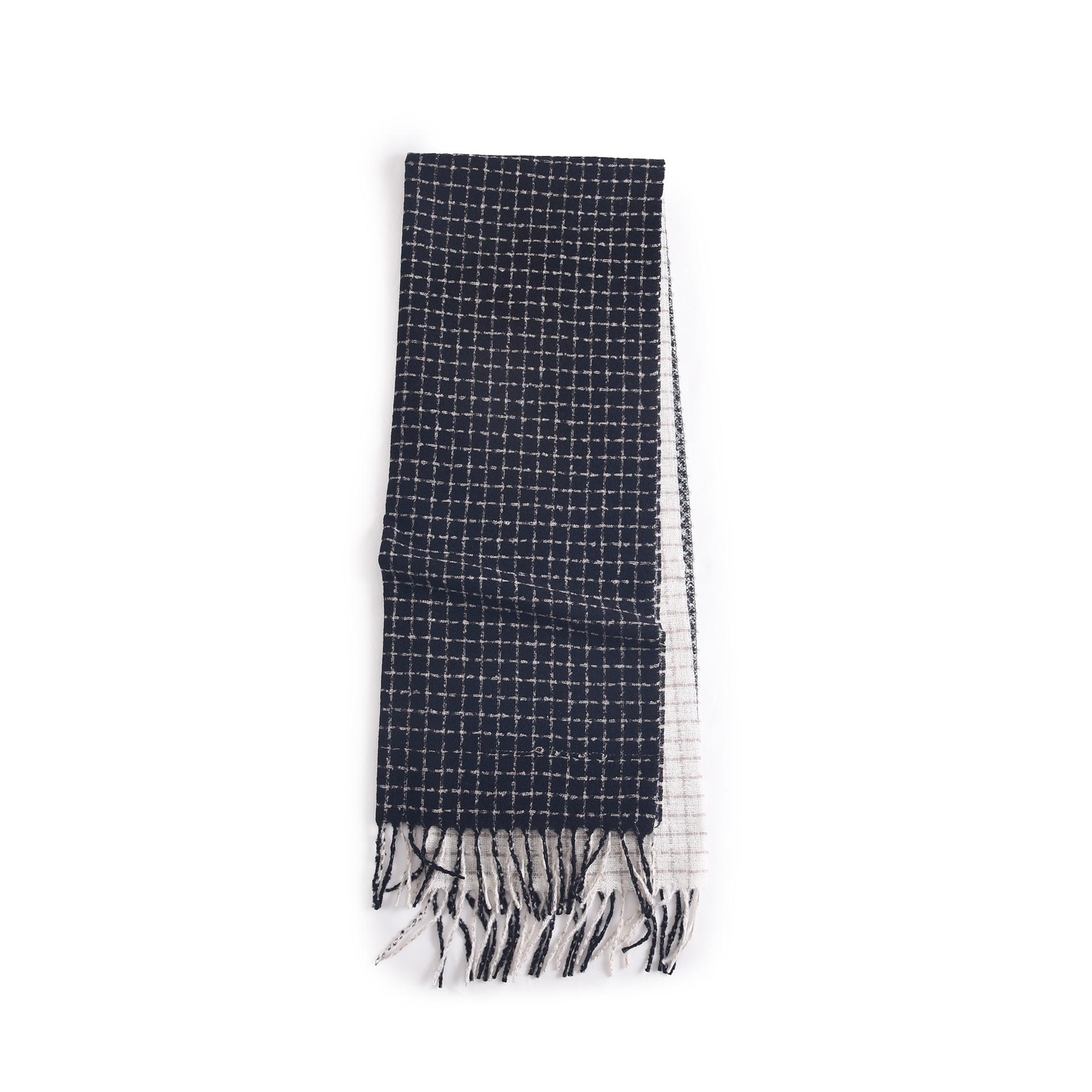 Осенне-зимний ретро-кашемировый шарф — фото 4