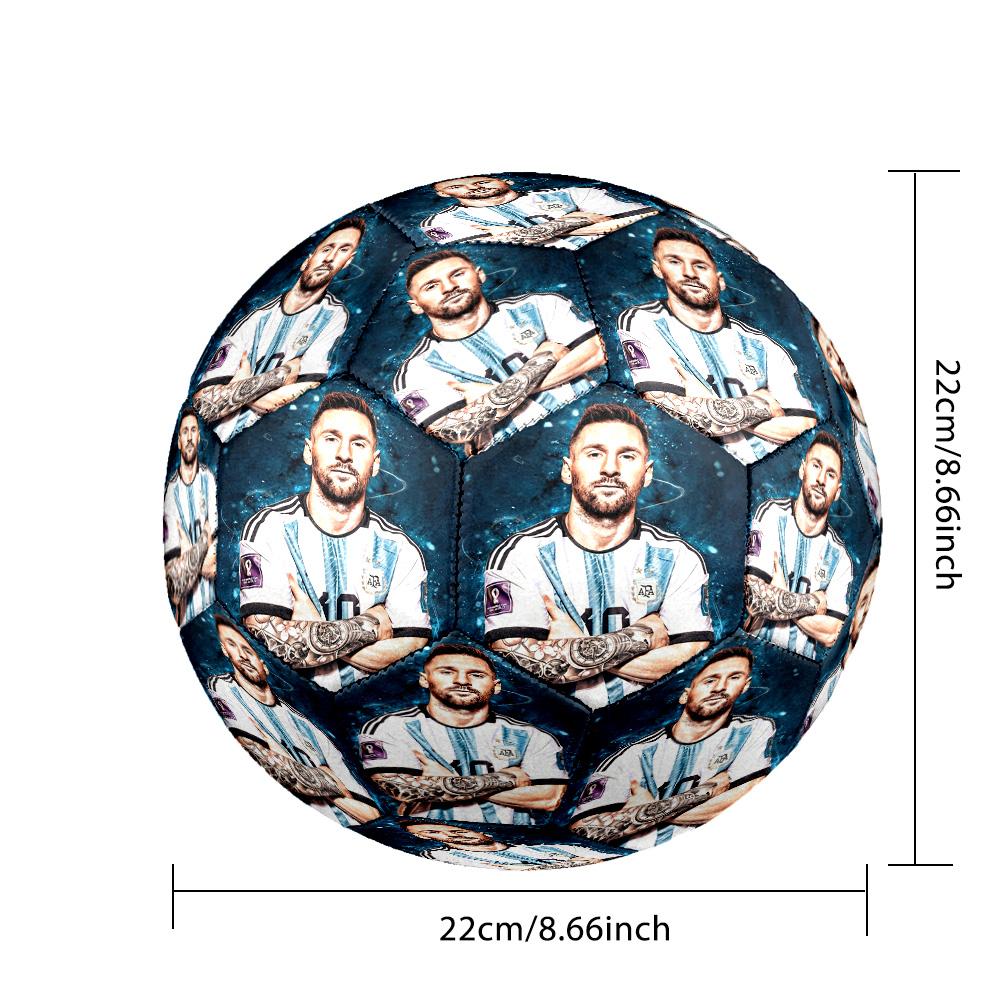 Messi 10 Number World Cup Champion Size 5 Soccer Ball Machinestitched Indooroutdoor Universal Football Ideal For Soccer Enthusiasts
