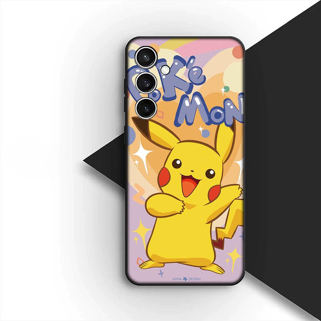 Phone Cover for Samsung Galaxy S25 S24 S23 FE Ultra Plus S7 Edge S25+ S23+ A56 5G Soft Case Charmander P-Pokemons P-Pikachus GO