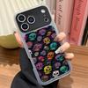 Color skull is suitable for iPhone17promax two-in-one mobile phone case, Apple 16 niche 15 generation soft case