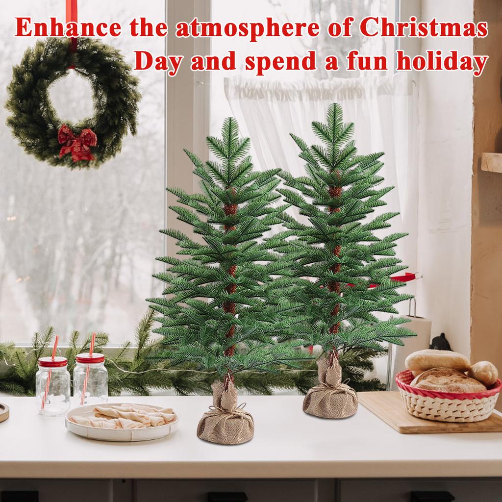 Artificial Christmas Tree Desktop Small Tree Pe Christmas Decoration Christmas Tree Ornaments Small Christmas Tree