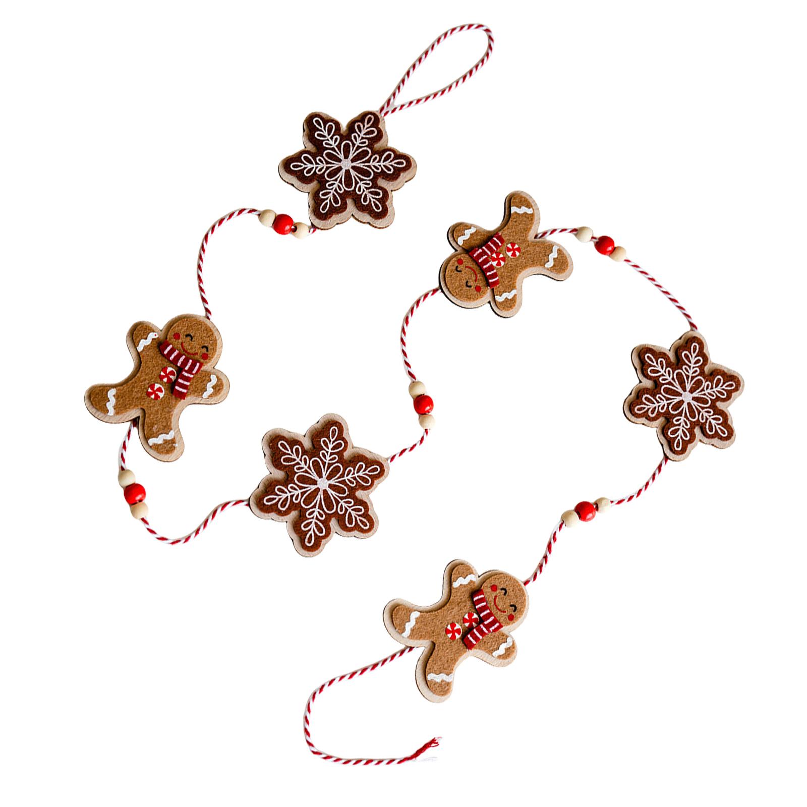 

Пряничный человечек в форме подвесного украшения для рождественской елки, украшения для дома, аксессуары для вечеринок A