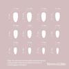24 Pcs French Tip Press On Nail Almond Shape False Nail 3D Bowknot Acrylic Nail Simple Full Cover Stick On Nail