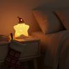 Warm Ambient Star Night Light Ceramic Material Table Ornament Festive Ceramic Lamp  Interior Spaces