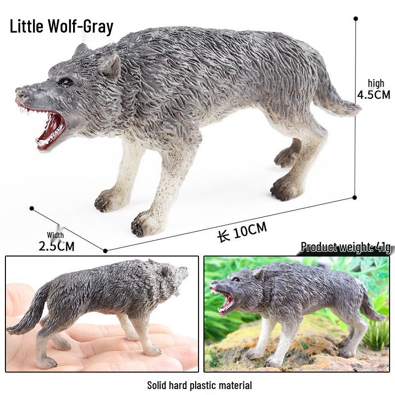 Wildlife Simulation Model: Tiger, Lion, Panda, Elephant, Rhinoceros, Kangaroo, Leopard, Horse, Sheep Toy Set