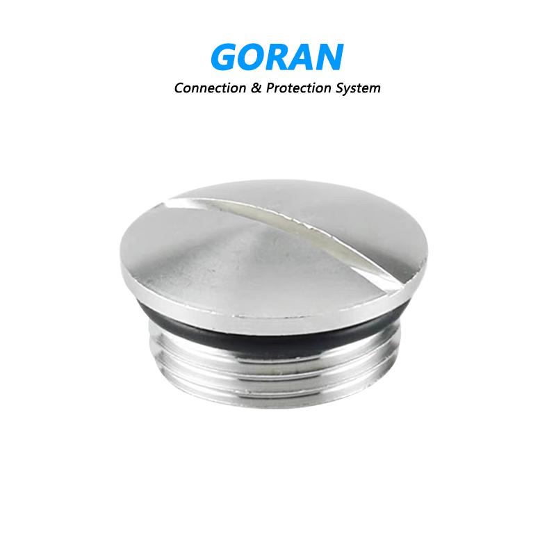 304 Stainless Steel Flexible Blind Cap Metal Waterproof Plug Round Sealing Stopper M12 Pipe Plug Cap 1/8 Thread Hole Plug
