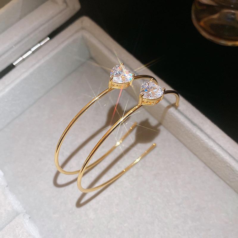 Geometric Double-layer Earrings, European and American Personality Trend Earrings, Casual Versatile Earrings, Niche