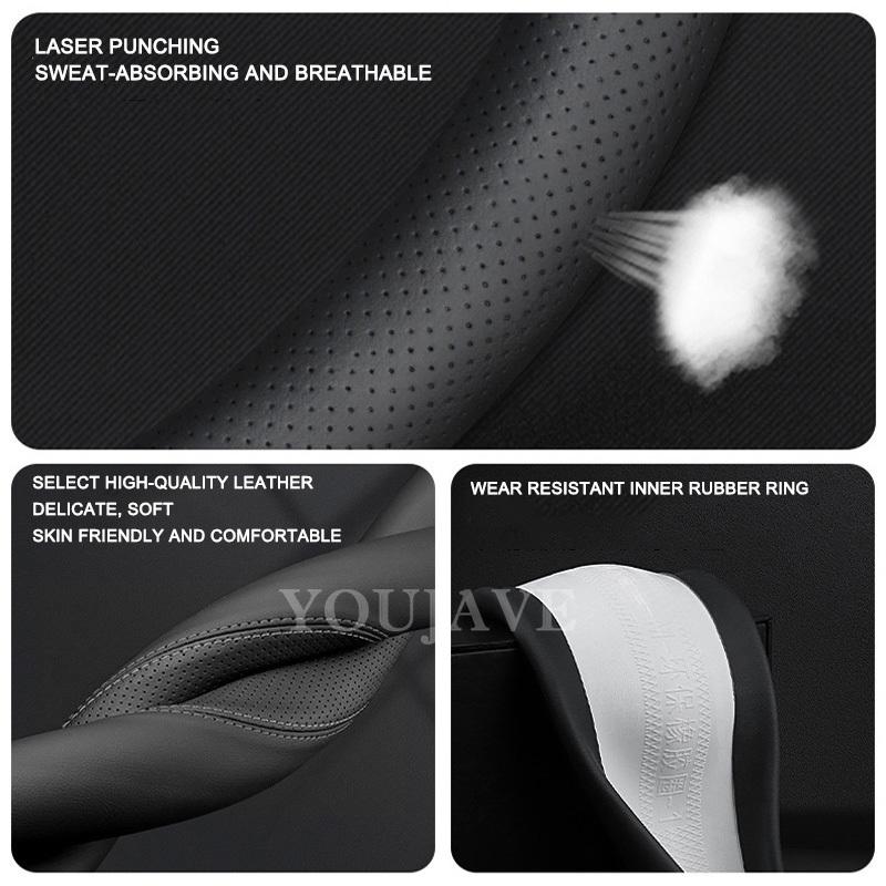 For Dongfeng Box Nammi 01 06 Aeolus Haohan Mage L7 2024 2025 Car Steering Wheel Cover Leather Non-slip Auto Interior Accessories