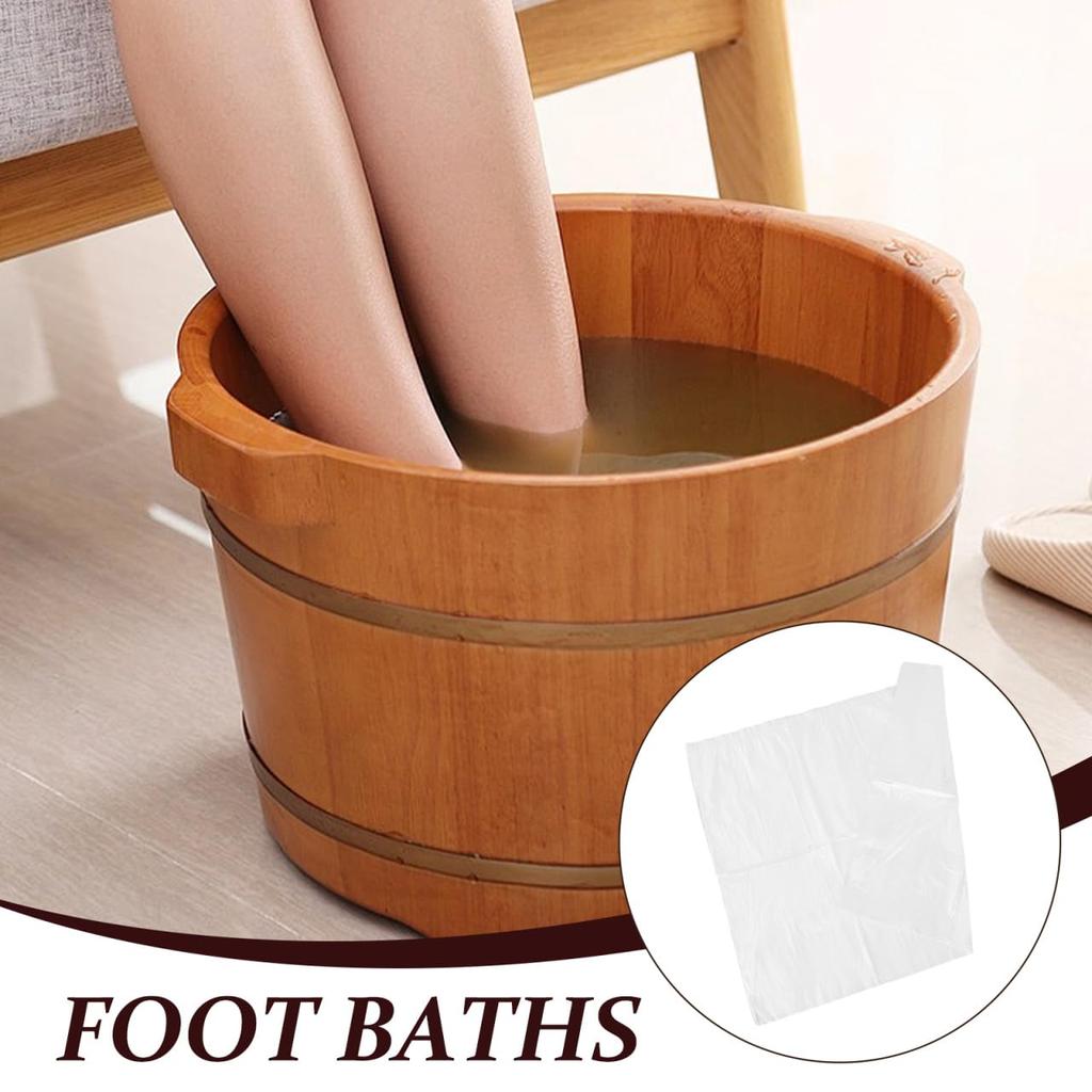 Beaupretty Disposable Foot Bath 160 Bath Bath Foot Clear Foot Bath Foot Spa Foot Care Spa Foot Plastic HDPE Bags, Bags, Pediliners, Bags, Protectors,