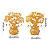 Exquisitedly Money Tree Ornament with Yellow Crystals for Wealth and Success Ideal Housewarming Gift
