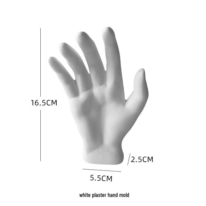 Handcrafted Plaster Hand Jewelry Display Stand - Earring Holder Ornament