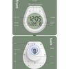 Shower Timer Digital Clock Waterproof LCD Screen 12/24 Hour Format Temperature Display Countdown Function Suction Cup Mount