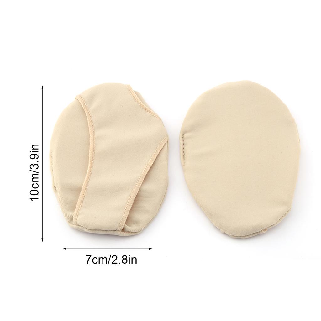 Pain Relief Breathable Forefoot Pad 1 Pair Fabric Ball of Foot Gel Pads Cushion Metatarsal Forefoot Support Insoles Foot Pad
