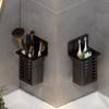 Plastic Wall Mounted Storage Box No Drill Makeup Brush Storage Box Utensils Holder  Office