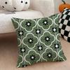 Retro Design Cushion Cover Natural Linen Double Sided Print  Throw Pillow Case for Sofa Couch Home Decor