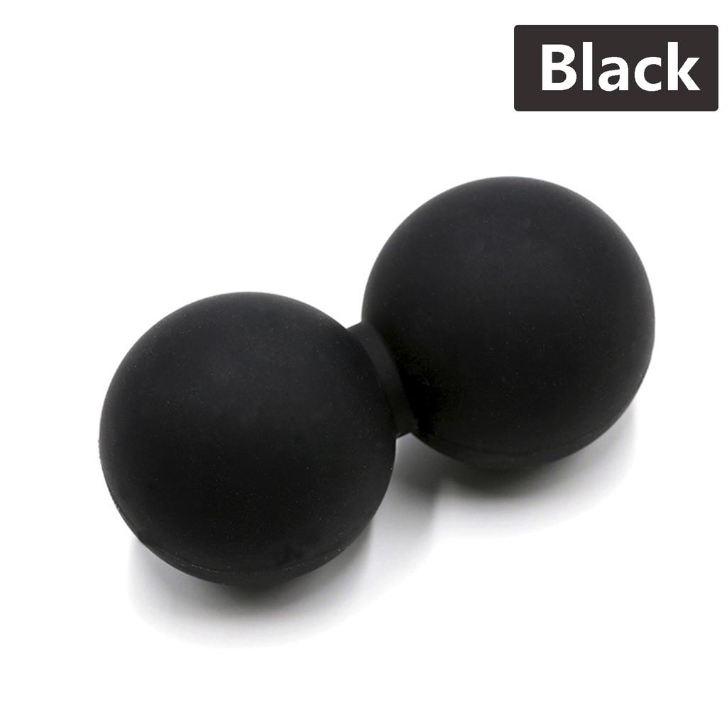 Double Lacrosse Ball Massage Set Solid Silica Gel for Trigger Point Therapy Myofascial Release Yoga Back Pain Relief