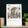2026 Ugly Medieval Animals Wall Calendar Standard Size Coil Bound Desk Calendar