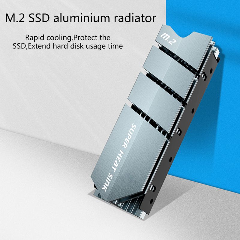 for M.2 SSD NVMe NGFF Heat Sink M2 2280 Solid State Hard Disk Aluminum Heatsink Gasket with Thermal Radiator PC Accessor