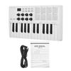 Btuty 25-Key MIDI Control Keyboard, Mini Portable USB Keyboard MIDI Controller with 25 Velocity-Sensitive Keys, 8 RGB Backlit Pads, and 8 Knobs