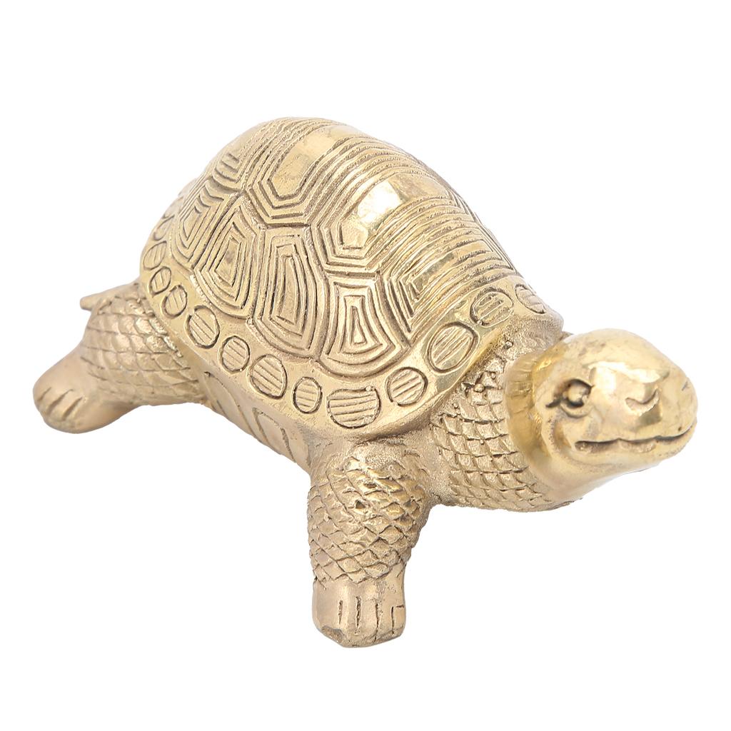 Desktop Decoration Brass Tortoise Statue Home Office Decorative Collectible Gifts Craft