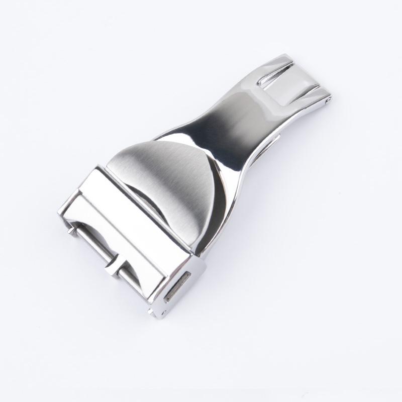 

316L Stainless Steel 18mm Deployant Clasp Watch Buckle For Tudor Strap Leather Rubber Band Replacement Silver Fold Buckle 18mm срібний