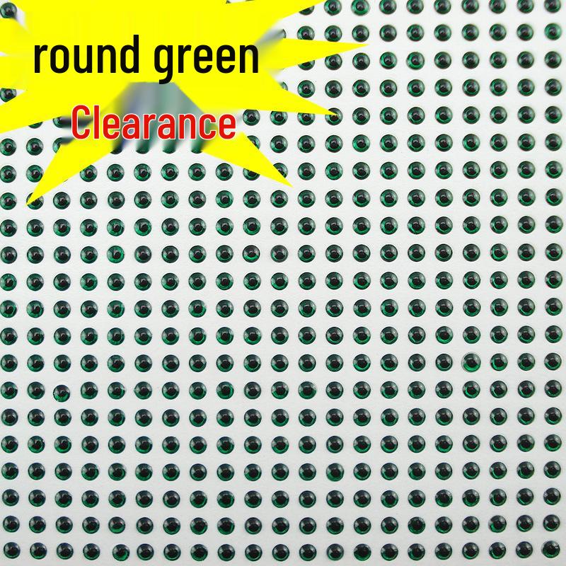 Hohe Transparenz 3D Kristallharz Bionische Fischaugen Aufkleber