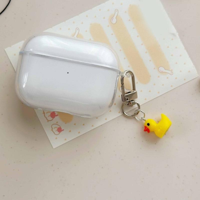 Gelbe Ente Handy-Anhänger Harzgefertigter Tier-Schlüsselanhänger Taschenanhänger Tragbares Mode-Rucksack-Accessoire für Frauen