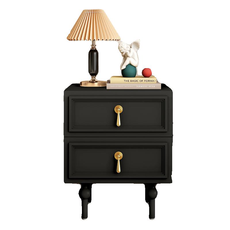European Vintage Night Tabl Storage Drawers Drawers Cute Bedside Table Aesthetic Trendy Mesitas De Noche Bedroom Furniture