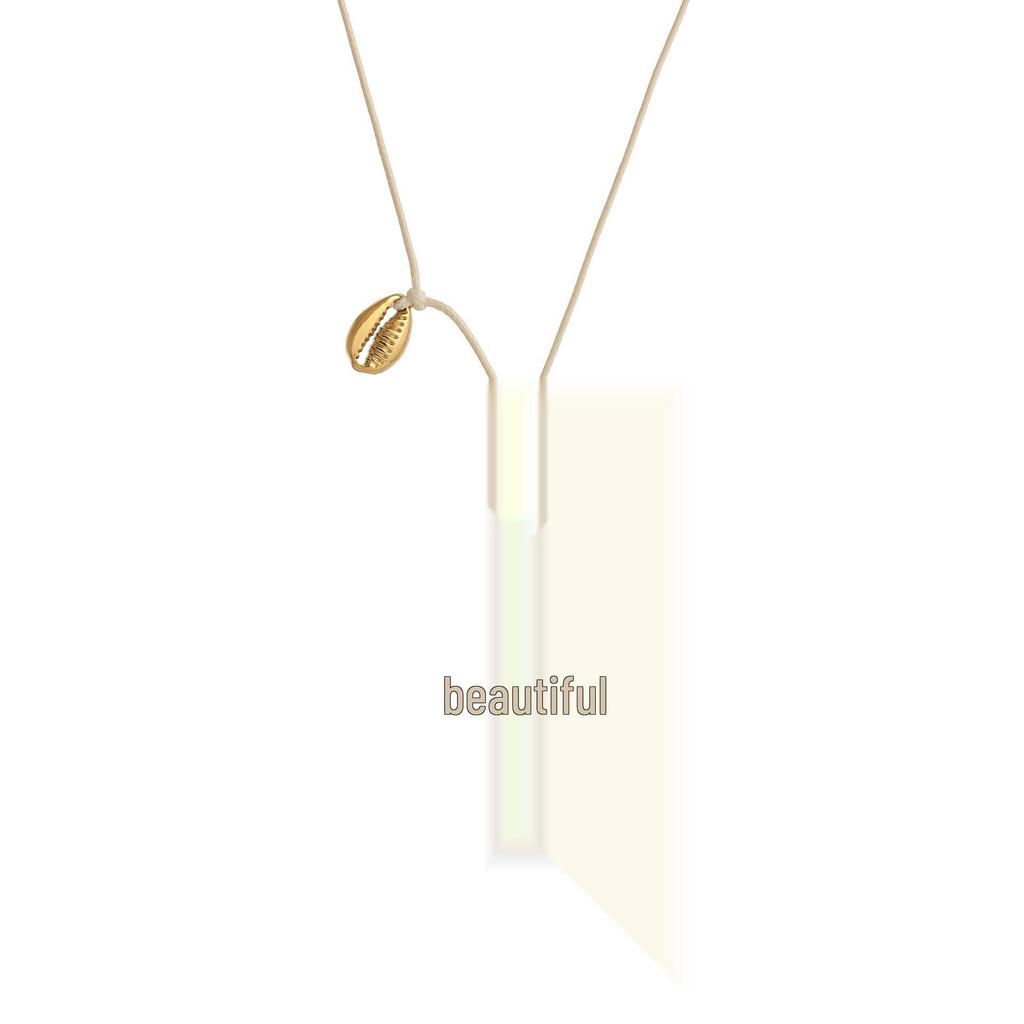 White Irregular Shell Pendant for Beach and Seaside DIY Accessories