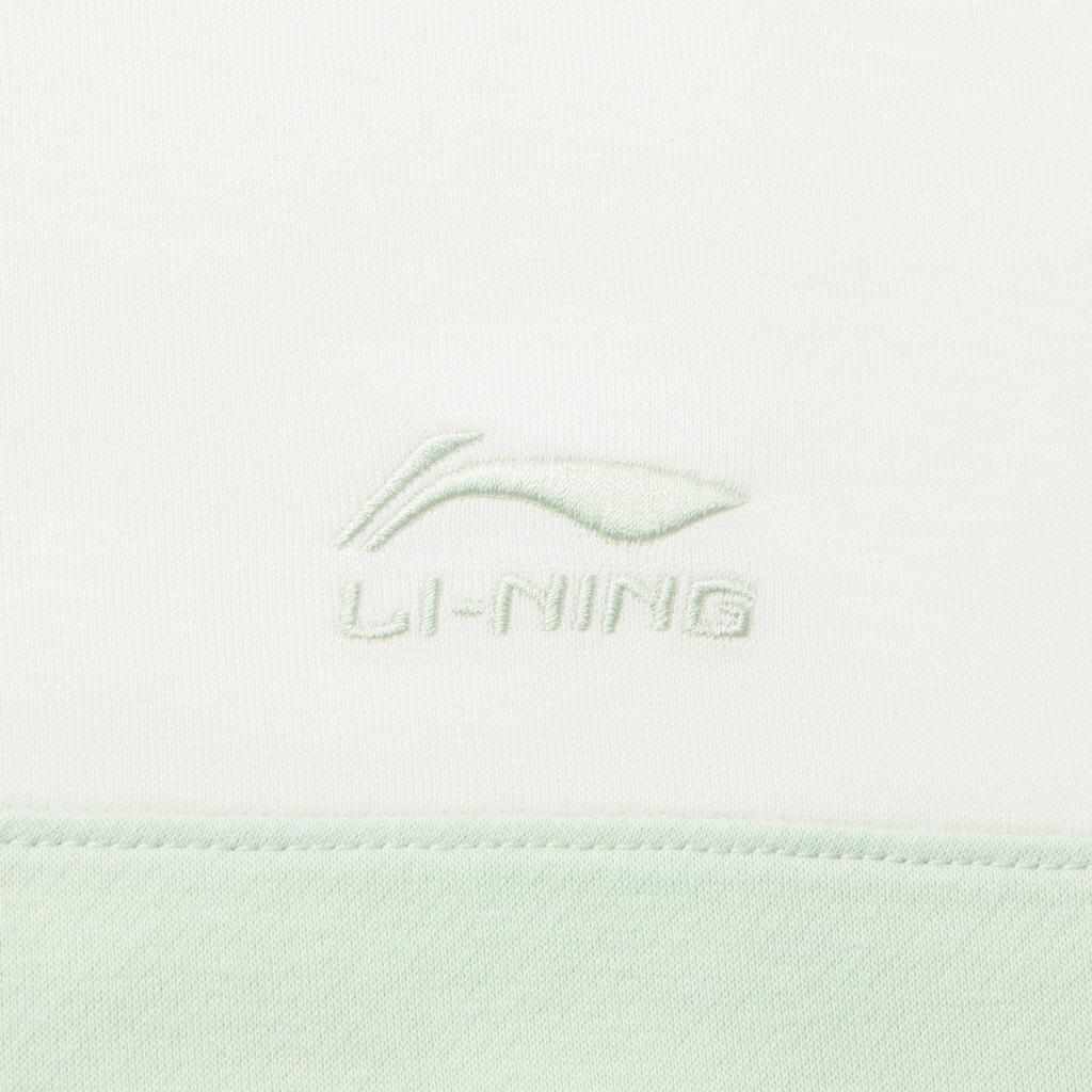 Li-Ning Sports Trend Series Loose Stand Collar Embroidered Letter Couple Sweatshirt Unisex sweatshirt AWDV561-1