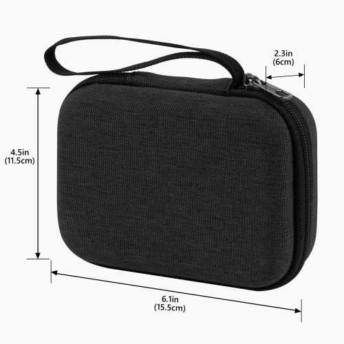 Geekria Audio Interface Carrying Case Compatible with Teenage Engineering TX-6, EVA Hardshell Portable Travel Bag (Dark Gray)