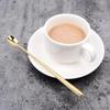 Vierkante Kop Lange Steel IJslepel Bar Mok Roestvrij Staal Cocktaillepel Huis Koffie Honing Roerlepels Groothandel