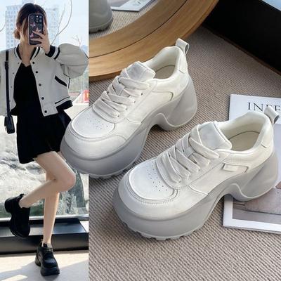 Height-increasing Casual Sneakers Platform Sneakers Women's New Small Women's Shoes with Wide-leg Pants Trend