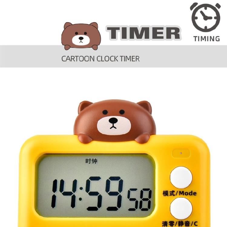 Countdown Timer Cartoon Animal Digital Timer for Cooking, Study, Exercise
