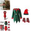 Cute Kid Christmas Elf Costume For Xmas Festive Outfits