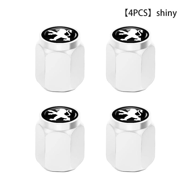 4pcs Car Wheel Tire Valve Caps Tyre Rim Stem Covers Universal For Peugeot Expert Rifter 206 307 C308 3008 207 208 407 508 2008