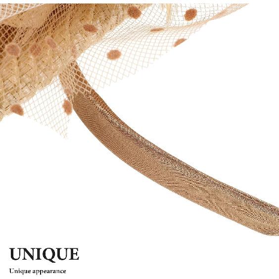 Elegant Mesh Fascinator Hat for Women, Lightweight Bridal Headpiece, Tea Party Hair Accessory, Millinery Hat and Metallic Tones for Special Occasions