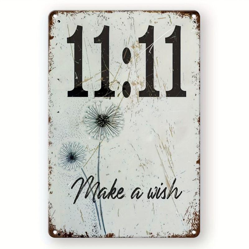 Aluminum Metal Wall Sign, Modern Art Decor Plaque 20x30cm