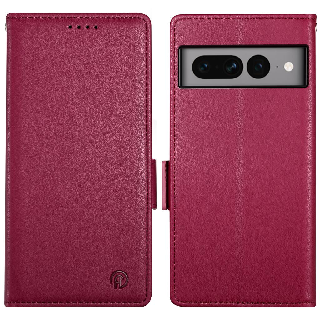 DF-010 For Google Pixel 7 Pro 5G Case Wallet Leather Phone Cover Flip Stand View Magnetic Protect