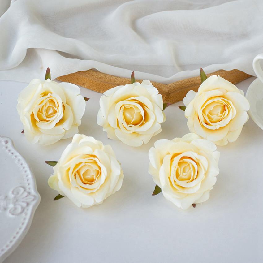 Artificial Flowers Silk Rose Wedding Bridal Bouquet Home Room Table Yard Outdoor Garden Festival Wreath Wall DIY Gifts Candy Box