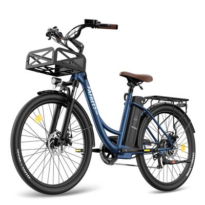 City Electric Bike FAFREES 26" 250W Motor 36V 25AH Max Range 200Km Load 120Kg 7 Speed F26 Lasting