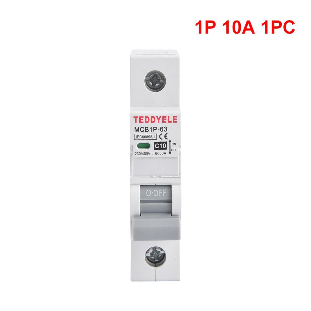Interruttore magnetotermico TEDDYELE 1P 6-63A può scegliere AC230/400V protezione da sovraccarico cortocircuito