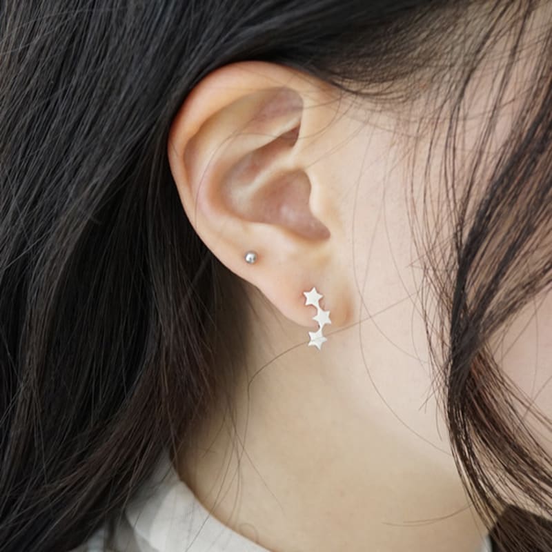 SORA Triple Star Earring