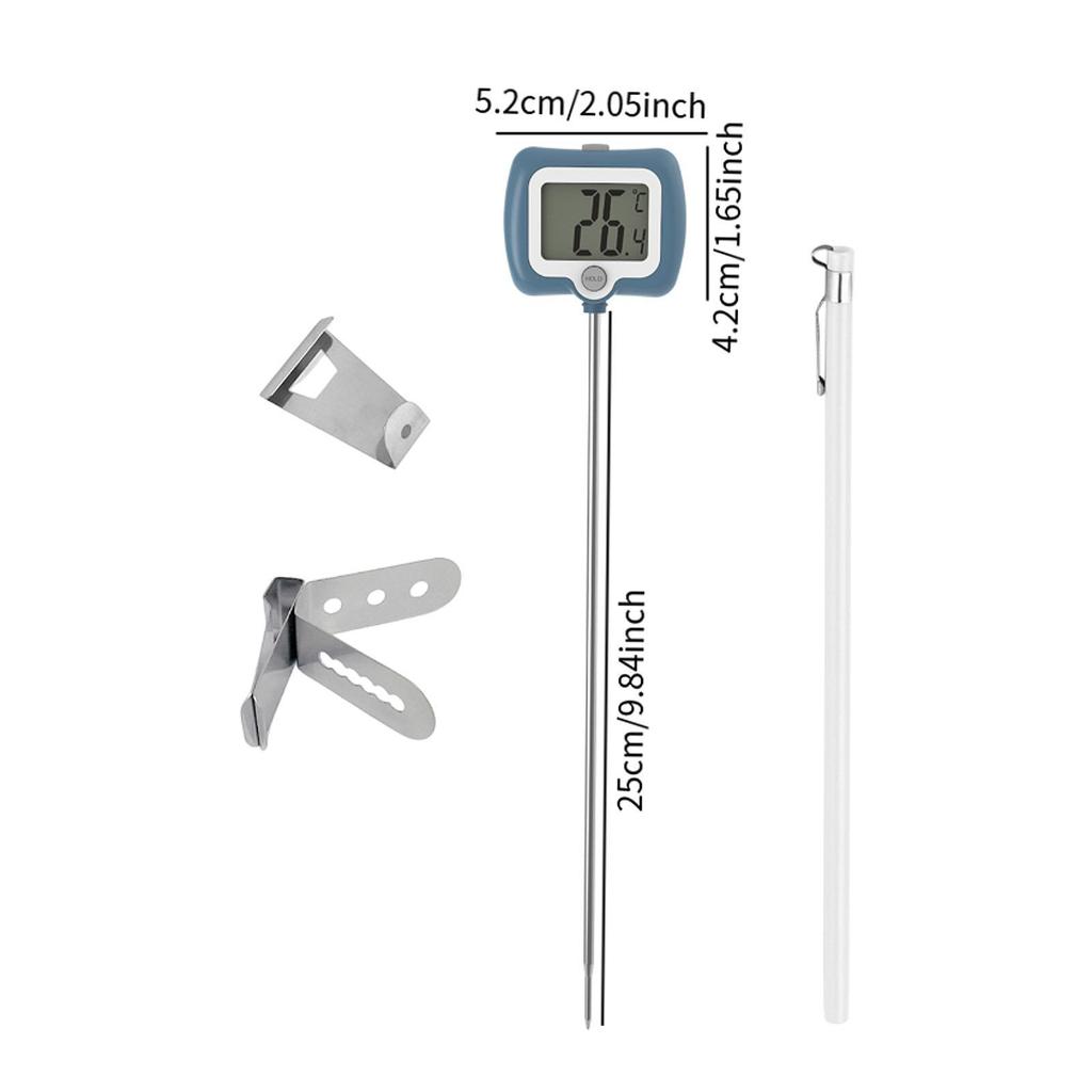 Digital Meat Insert Thermometer Food Thermometer for Candy Beef Liquids