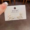 S925 Sterling Silver Enamel Zircon Butterfly Stud Earrings - Sweet, Versatile, Light Luxury Jewelry for Women