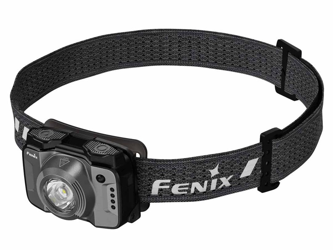 

Fenix HL12R 500 Lightweight IP66 Waterproof V2.0 Headlamp, USB-C Rechargeable, Built-in Lumens, 72.5g, (Gray) серый